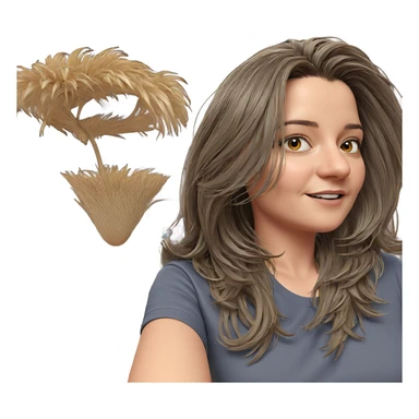 girl in shirt indoors sticker