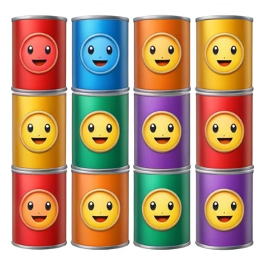 canned food boxes sticker