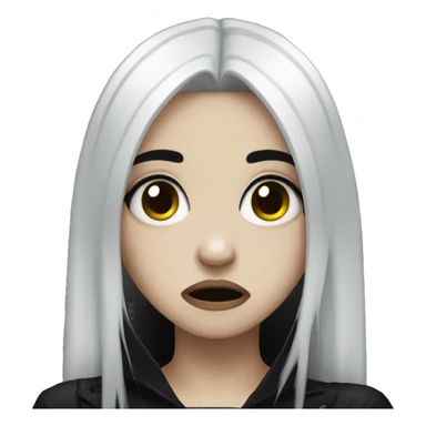 Goth girl crying  sticker