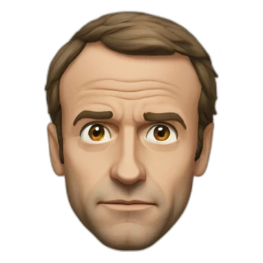 macron wrinkles sticker