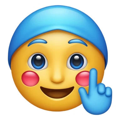Asme el emoji de verificado en color azul sticker