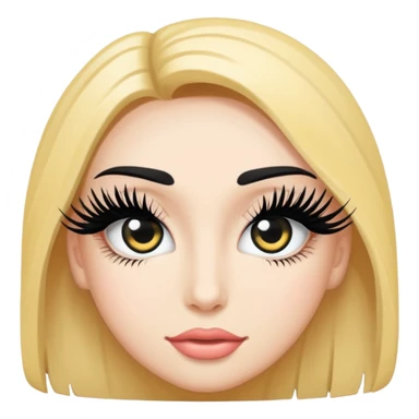 Eyelash extensions sticker