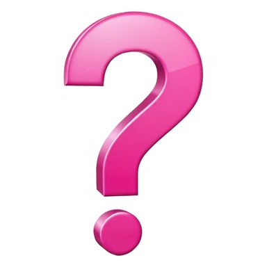 Pink question icon sticker