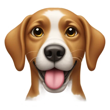 Dog blowing a kiss sticker