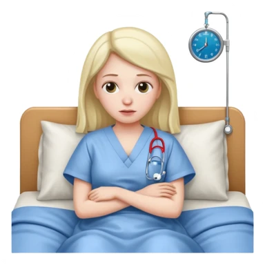 very sick woman sticker