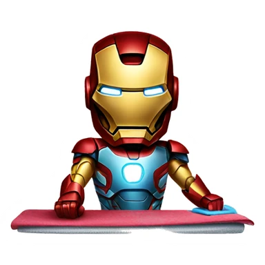 iron man ironing sticker