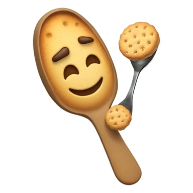 Spoon with biscuits  sticker