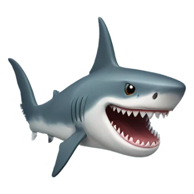 Un tiburón surfeando  sticker