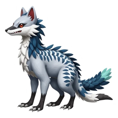 Silvally-Sergal-Nargacuga-Trico-Genet-fusion-animal-hybrid-creature, full body sticker
