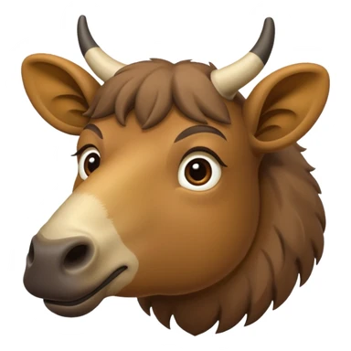 Un chameau avec un gros nez sticker