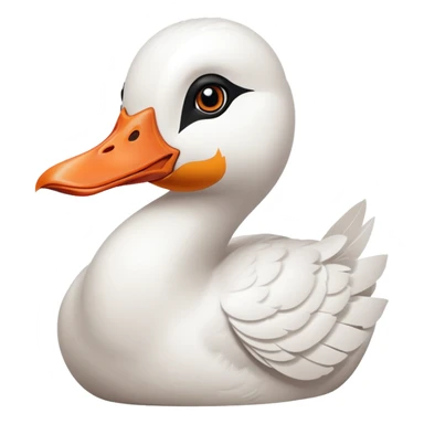 mischievous goose with a knife in its bill, untitled goose game inspired sticker