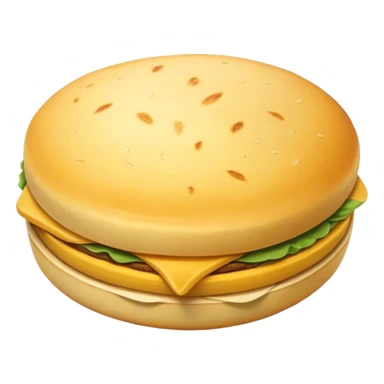 Colombian Arepa Cinematic Realistic Colombian Arepa Dish Emoji, depicted as a single, golden arepa with a crisp exterior and soft interior, rendered with lifelike textures and warm, inviting lighting. sticker