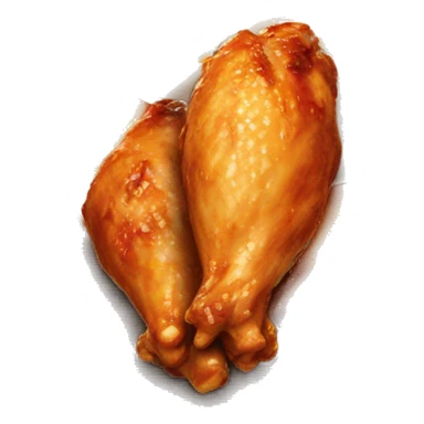 chicken wing on fire sticker