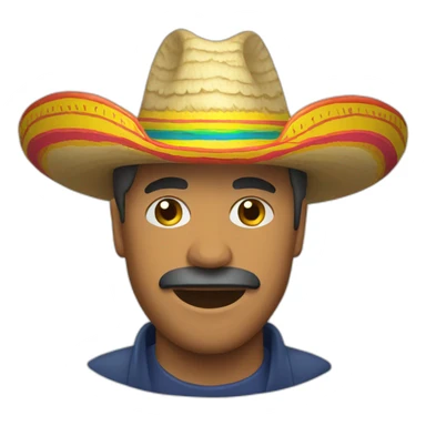 sombrero colombia sticker