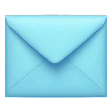 pastel blue envelope sticker