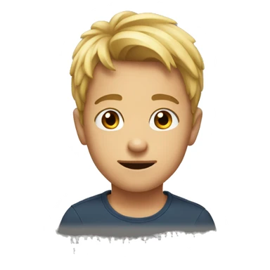 small 18 yers old kid emoji sticker