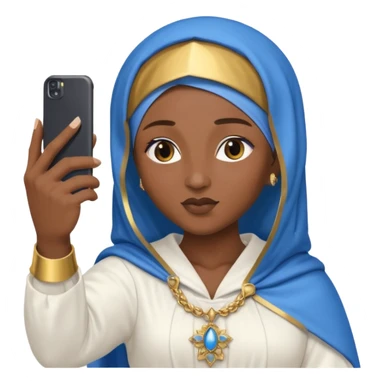 emoji della madonna che si scatta un selfie 
 sticker