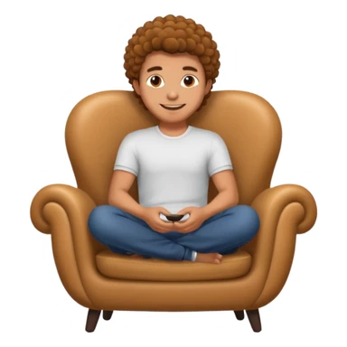 man with coily chairs sticker