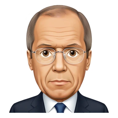 sergei lavrov photorealistic sticker