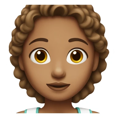 girl with brown hair applying cream on face sticker