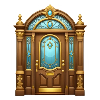 Magical edwardian door sticker