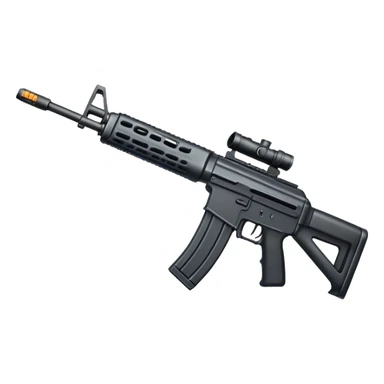 Combat assault rifle weapon sticker