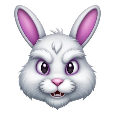 Easter bunny evil sticker