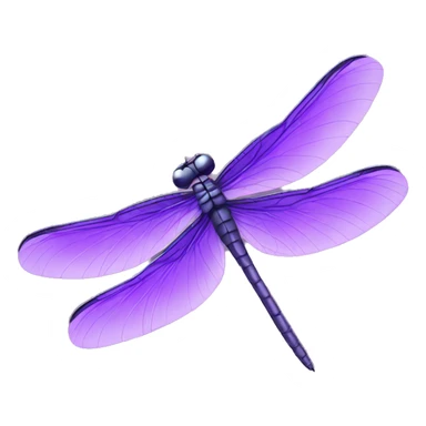 purple dragonfly sticker