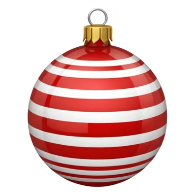 A Red Striped Ornament sticker