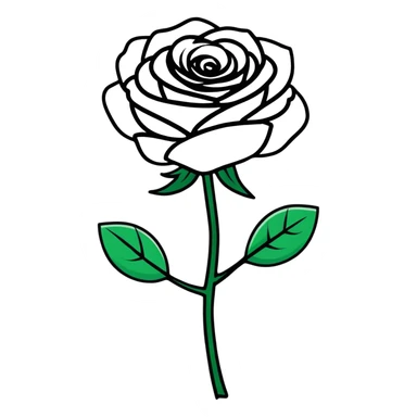 Black rose, Stone Temple Pilots inspired sticker