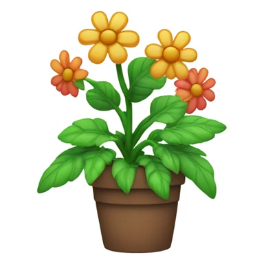 potted plant + be sticker