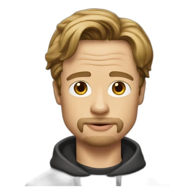 Brad Pitt qui mange un crêpe sticker