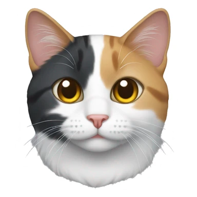 Tricolor cat sticker