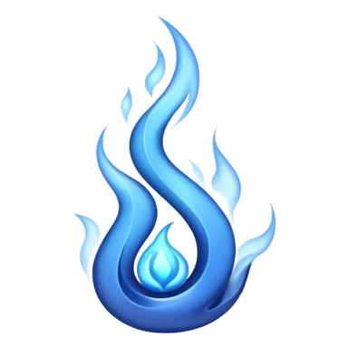 blue flame sticker
