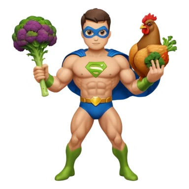 mister energy is a chain store selling healthy food, such as chicken, pork, or fish with vegetables.
create a mascot/superhero logo for this. sticker