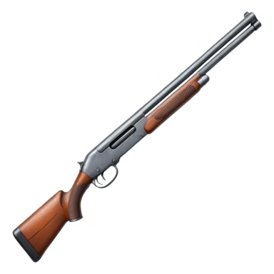 double barrel metal shotgun sticker