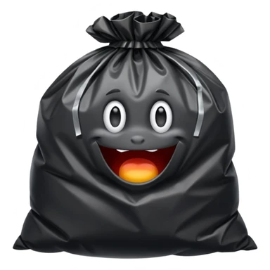 Trash bag sticker