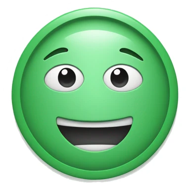 Digit 1 in green circle sticker