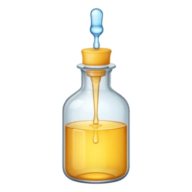 Bottle  with dropper  sticker