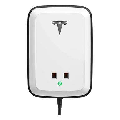 Tesla wall charger sticker