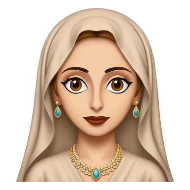 Cinematic Realistic Fairuz Portrait Emoji, depicted as an iconic Lebanese singer with graceful soulful expression and elegant attire, rendered with lifelike textures and warm radiant lighting that captures her timeless musical allure. sticker