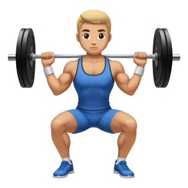 barbell squats sticker