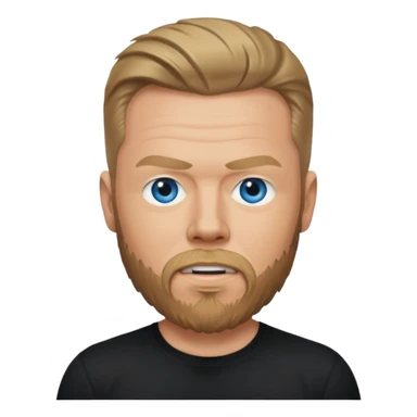 James Hetfield with blue eyes sticker