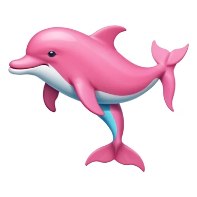 pink dolphin sticker