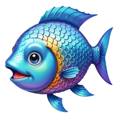 Fish crying of laughter sticker