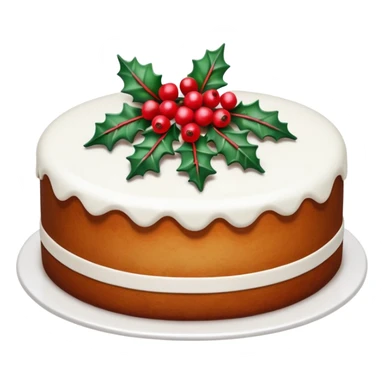 Christmas cake sticker
