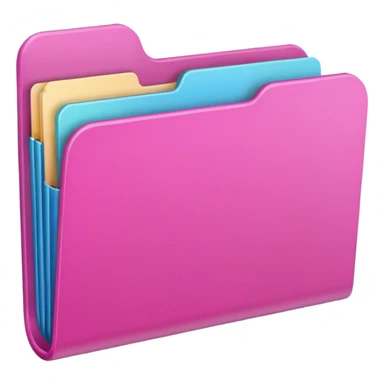 mix pink folder sticker