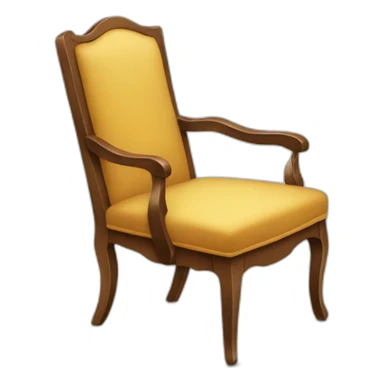 a chair that got cut sticker