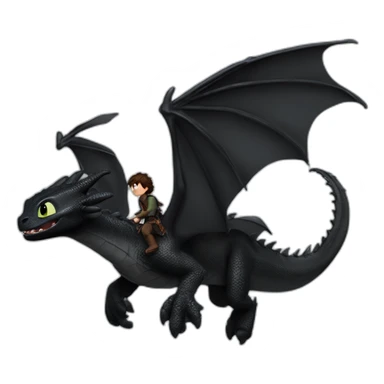 Hiccup flying on a dragon toothless high quality sticker