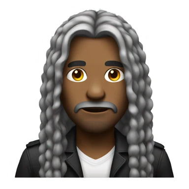 Gangster with long hairs sticker